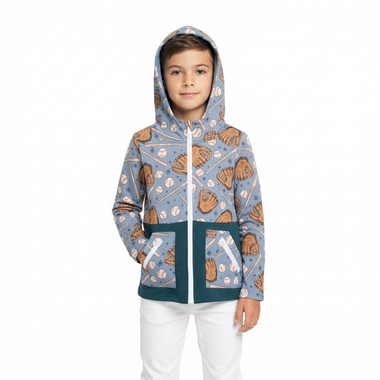 BT1342 Game Day Baseball Hoodie Kids Boys Pullover