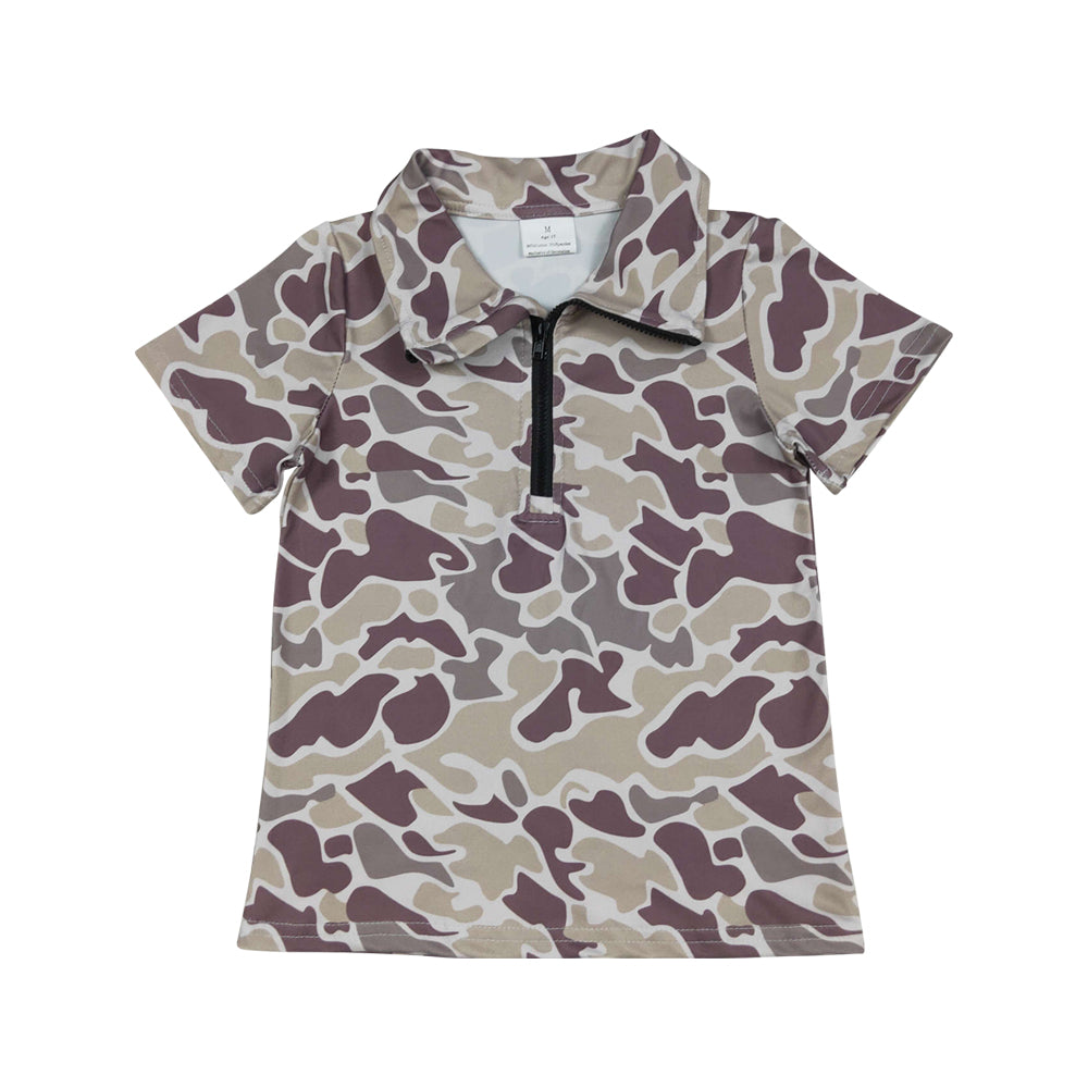 Camo with Button short sleeve Shirt BT1727