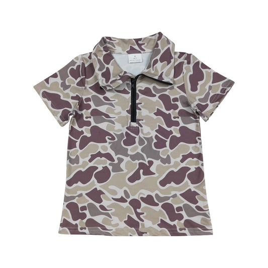 Camo with Button short sleeve Shirt BT1727