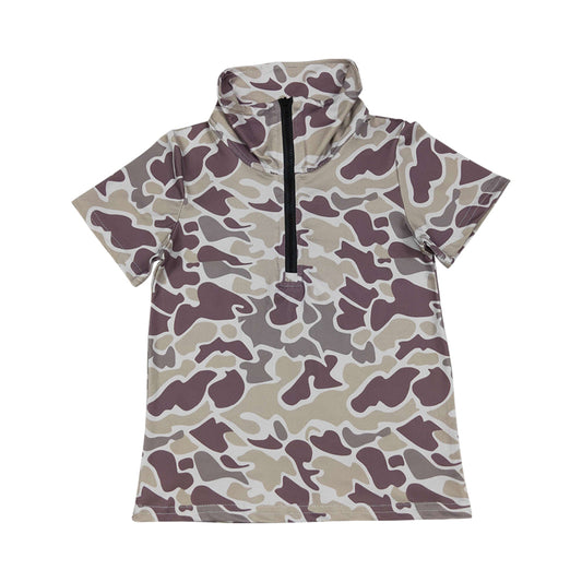 Camo with Button short sleeve Shirt BT1727