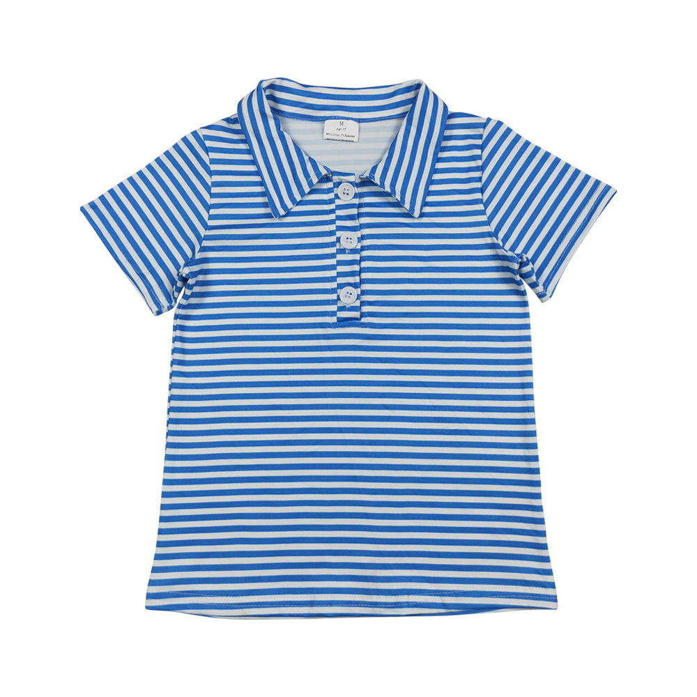 Stripe with Button short sleeve Shirt BT1834