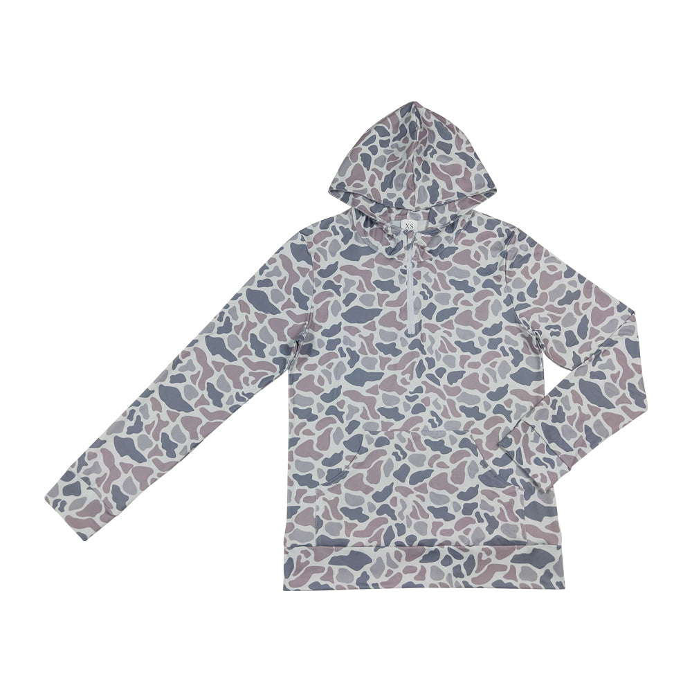 Grey Camo hoodies for women BT1873