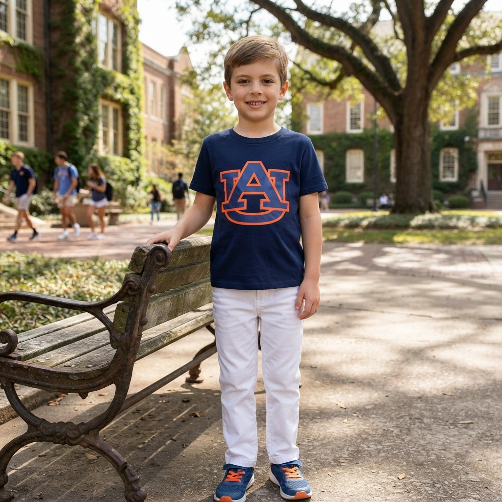 BT1880 Vinyl School Team Navy Boys Kids Shirt Top