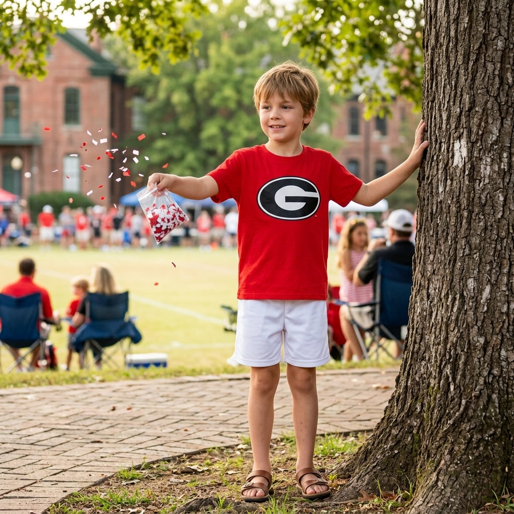 BT1886 Vinyl School Team GEORGIA Boys Kids Shirt Top