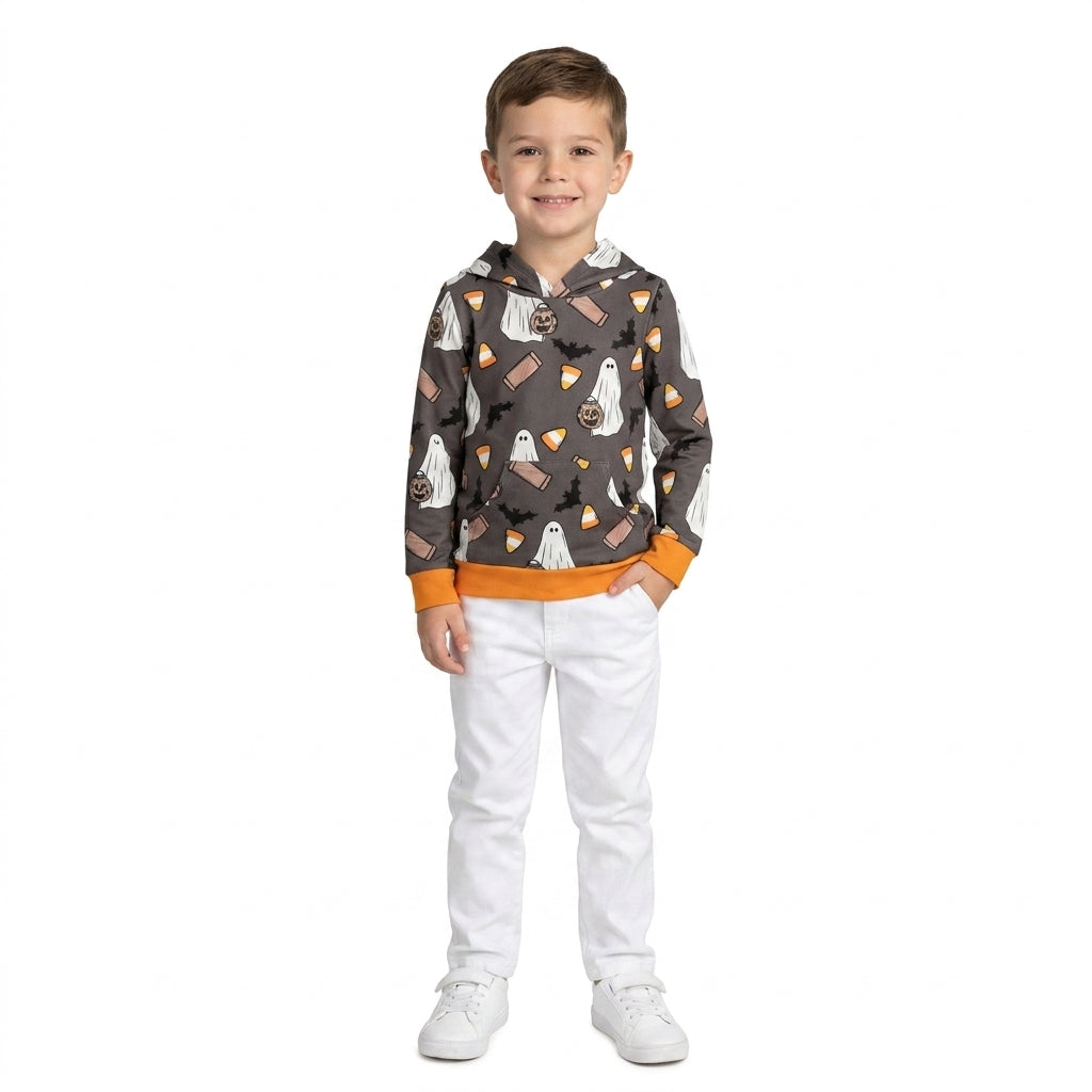 Halloween Pumpkin Bats Candy Kids Matching Clothes