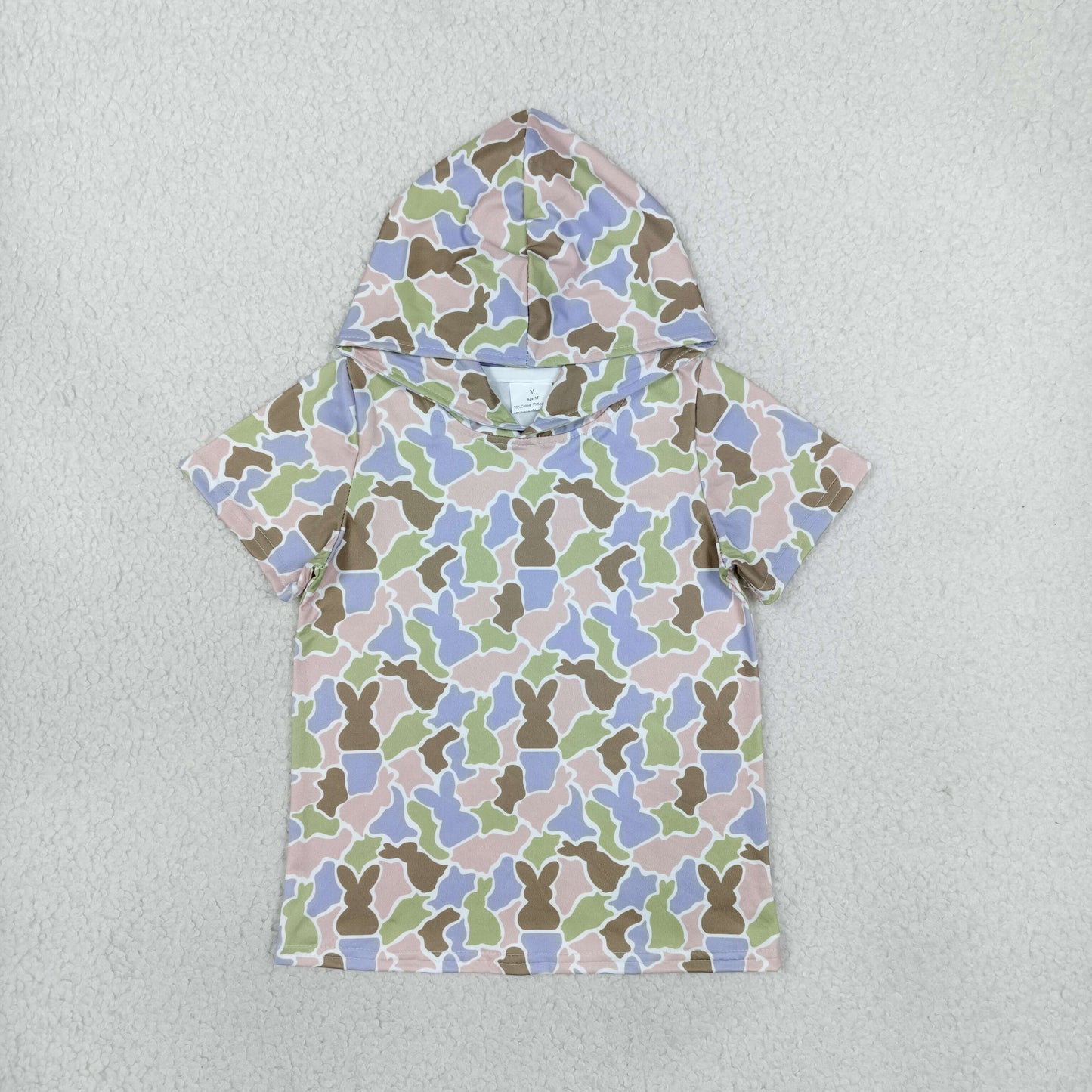 BT1964 Easter Bunny Camo Kids Boys Hoodie Pullover