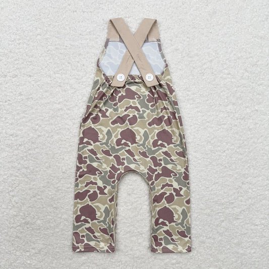 Christmas camo deer print Baby Romper