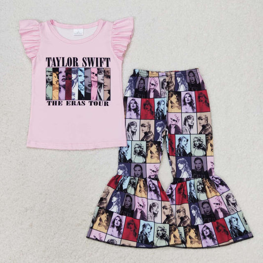 Cartoon Dog Bell Pants Girls Set
