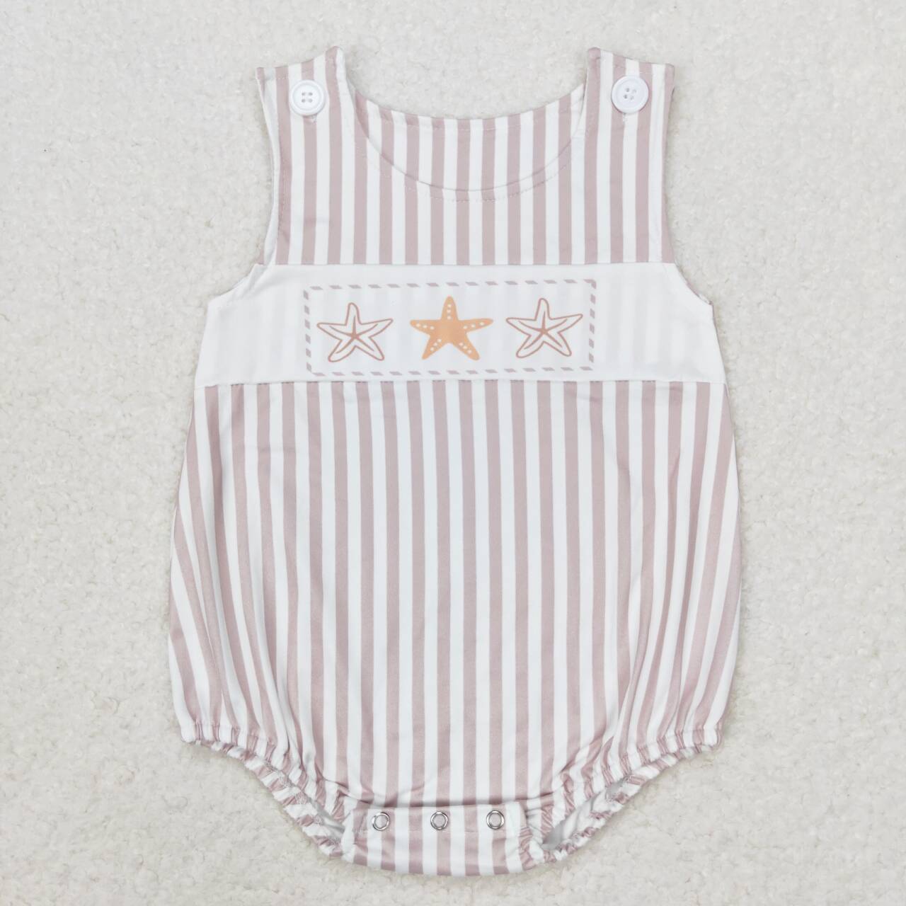 Striped starfish Baby Romper