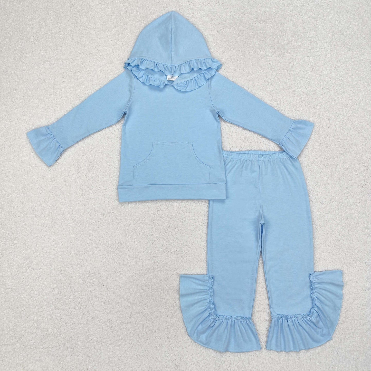 Blue Jogger Ruffle Outfit