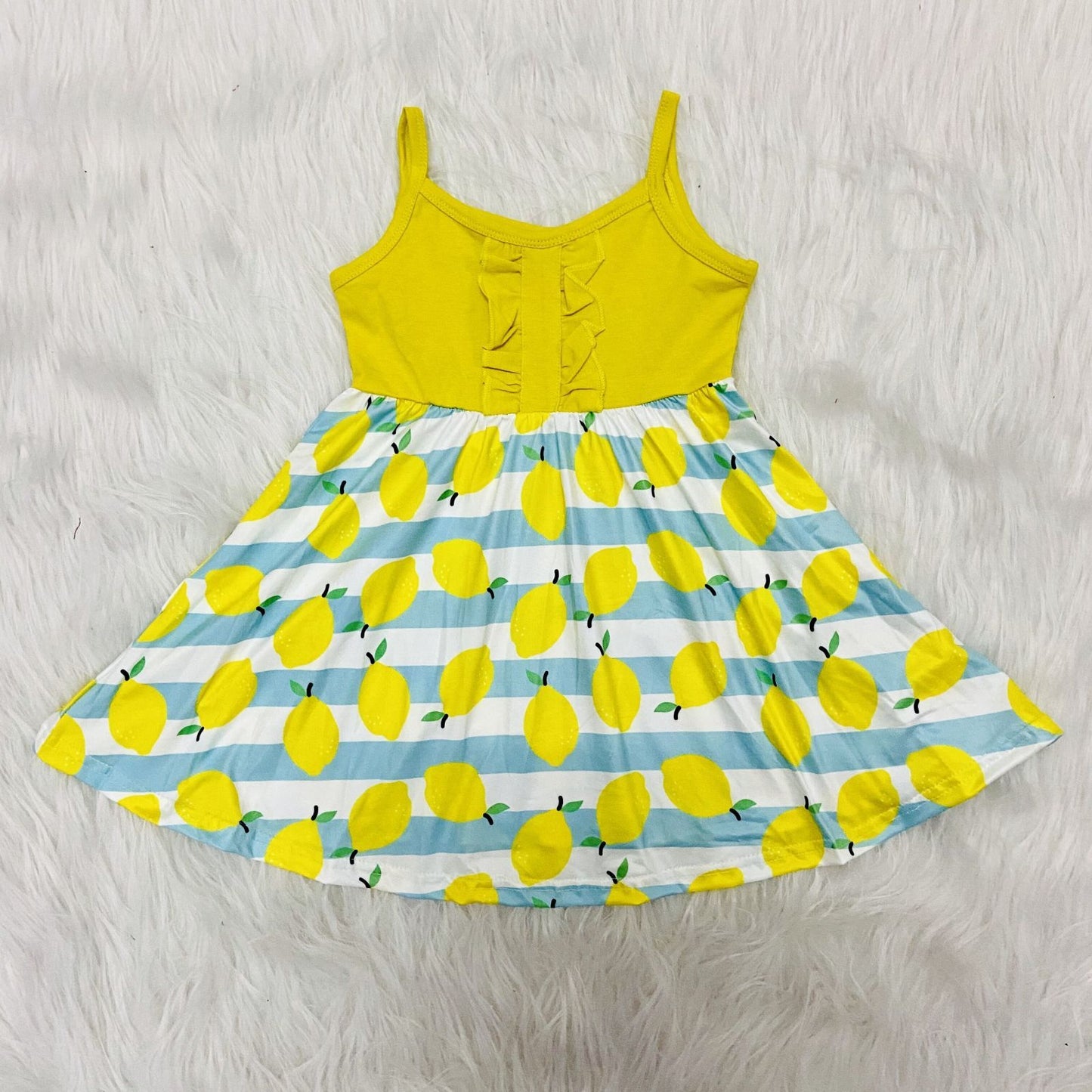 lemon Yellow girls dress