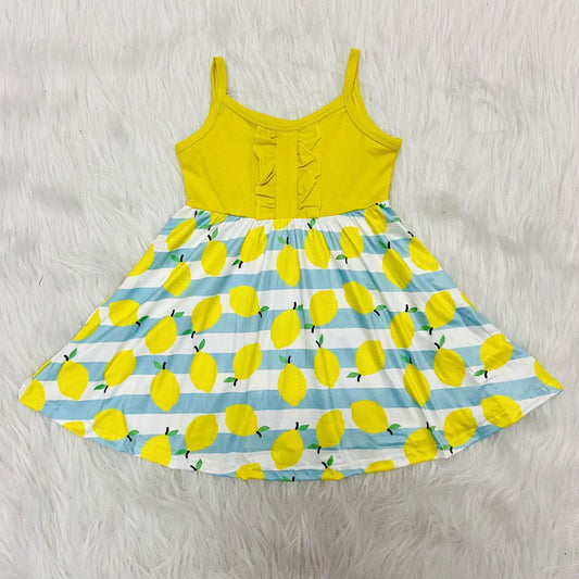 lemon Yellow girls dress