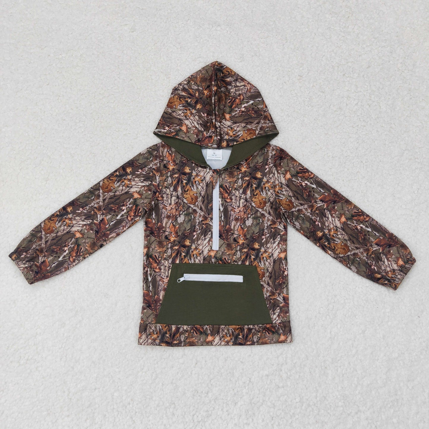 Camo print With Zipper Coat