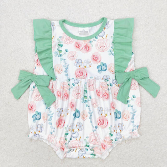 Flowers print Baby Romper