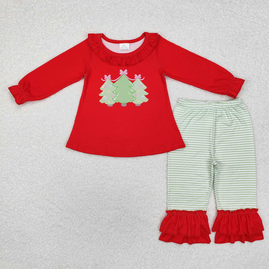 christmas Red Tree girls set