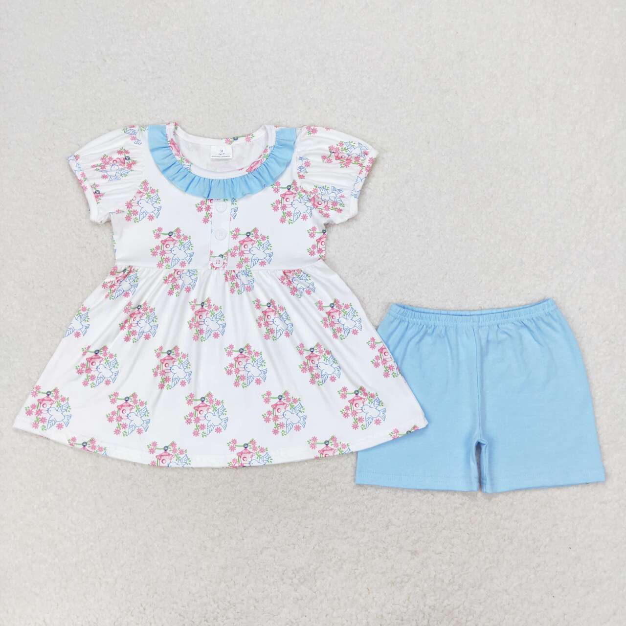 Flowers print Summer Girls Set