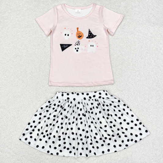 Halloween Girls Shirt + Skirt