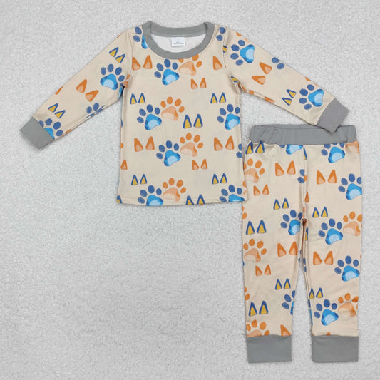 Cartoon Dog Print long sleeve pajamas