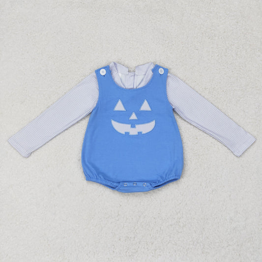 Halloween blue 2pc long sleeves romper