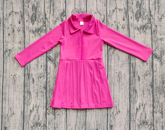 pre -order hot pink  print yoga dress GLD1146