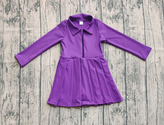 pre -order Purple print yoga dress GLD1152