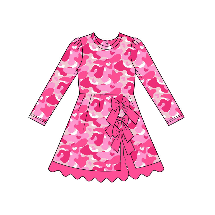 Preorder MOQ 5 pcs Each Style Valentine's Day Love Camo Kids Matching Clothes