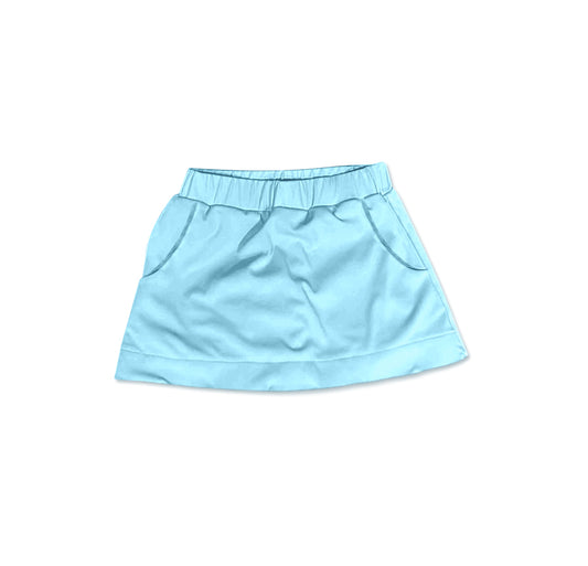 pre -order sky blue print Girls cotton Skirt GLK0065
