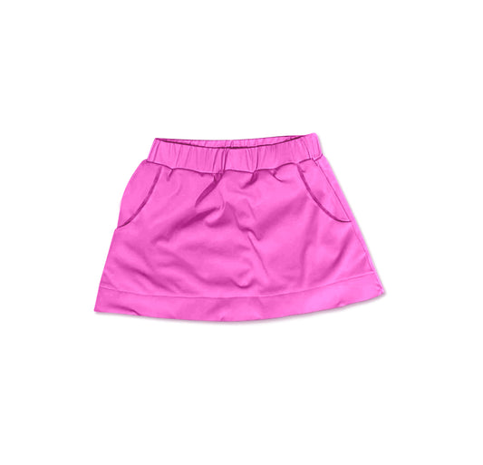pre -order fuchsia print Girls cotton Skirt GLK0066