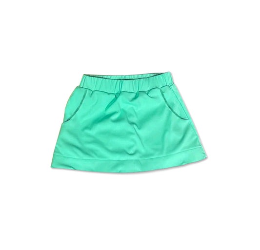pre -order cyan print Girls cotton Skirt GLK0069