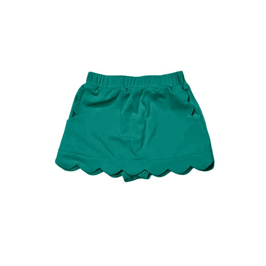 pre -order dark green print Girls yoga Skirt GLK0077