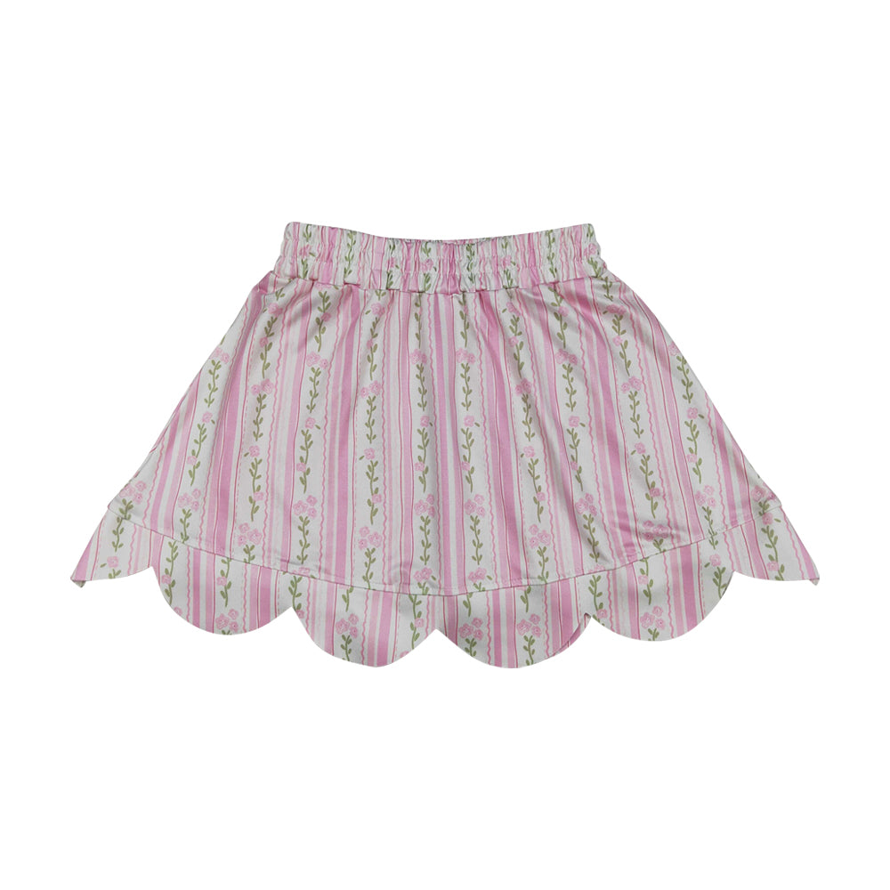 flower scalloped edges Girls Skirt GLK0238
