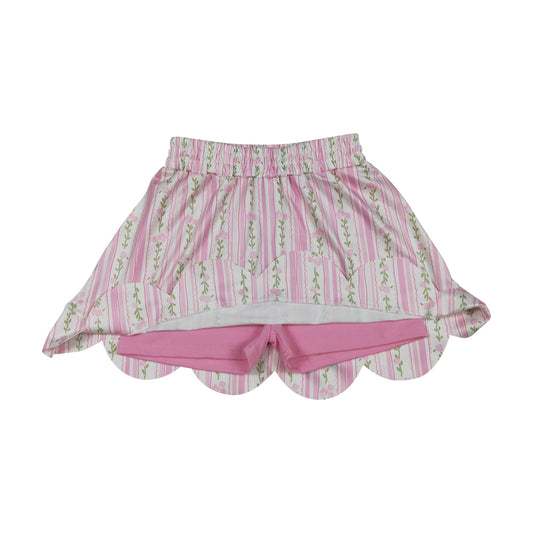 flower scalloped edges Girls Skirt GLK0238