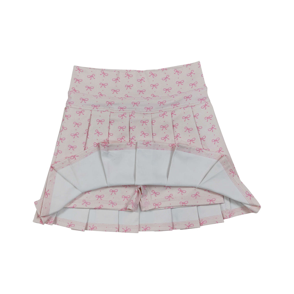 Pink Bow Tennis Girls Skorts GLK0305
