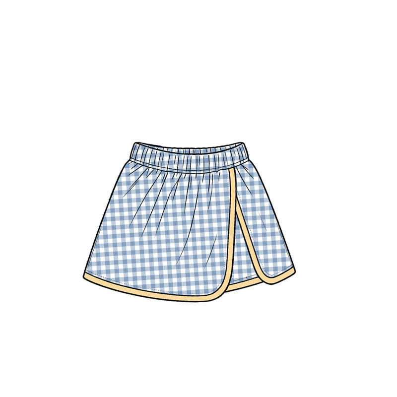 Preorder MOQ 5 pcs Each Style Colorful Plaid Yoga Girls Skorts