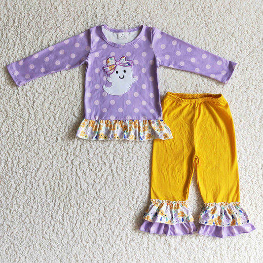 Halloween purple Ghost Girls Set GLP0200
