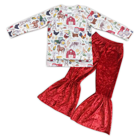 animal farm Red velvet Girls Set