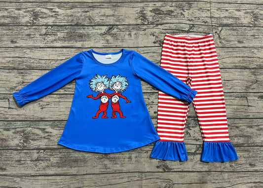 pre -order blue cartoon print Boys set GLP2177