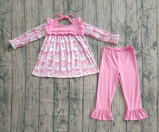 pre -order pink ghost bows girl setGLP2362