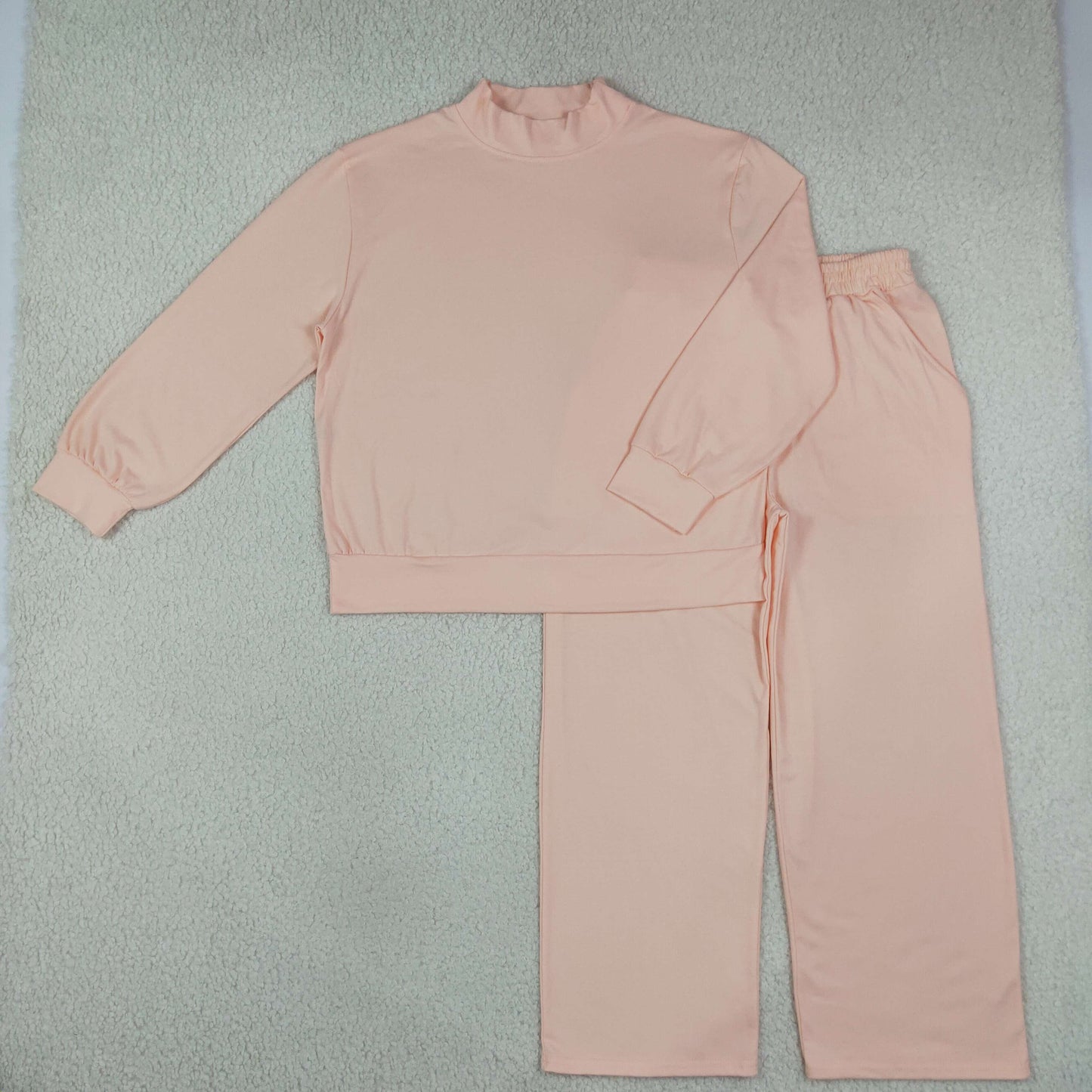 GLP3415 Solid Color Pink Adult Women's Set