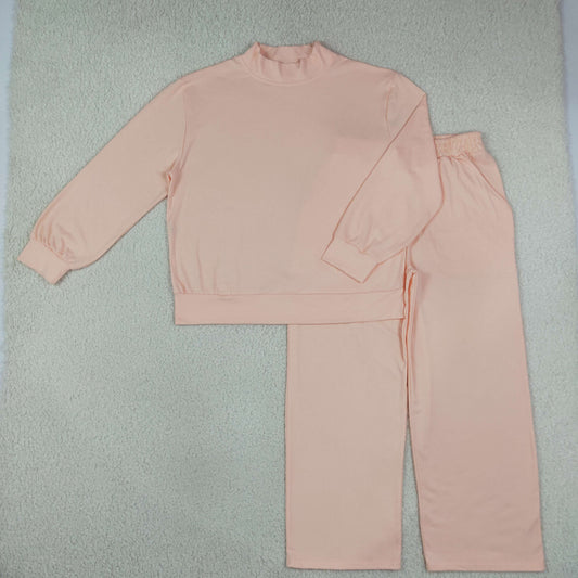 GLP3415 Solid Color Pink Adult Women's Set
