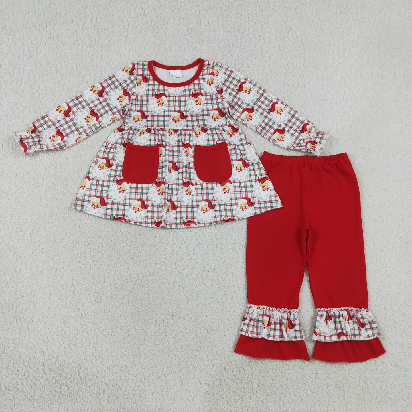 Christmas Santa Kids Sibling Matching Clothes