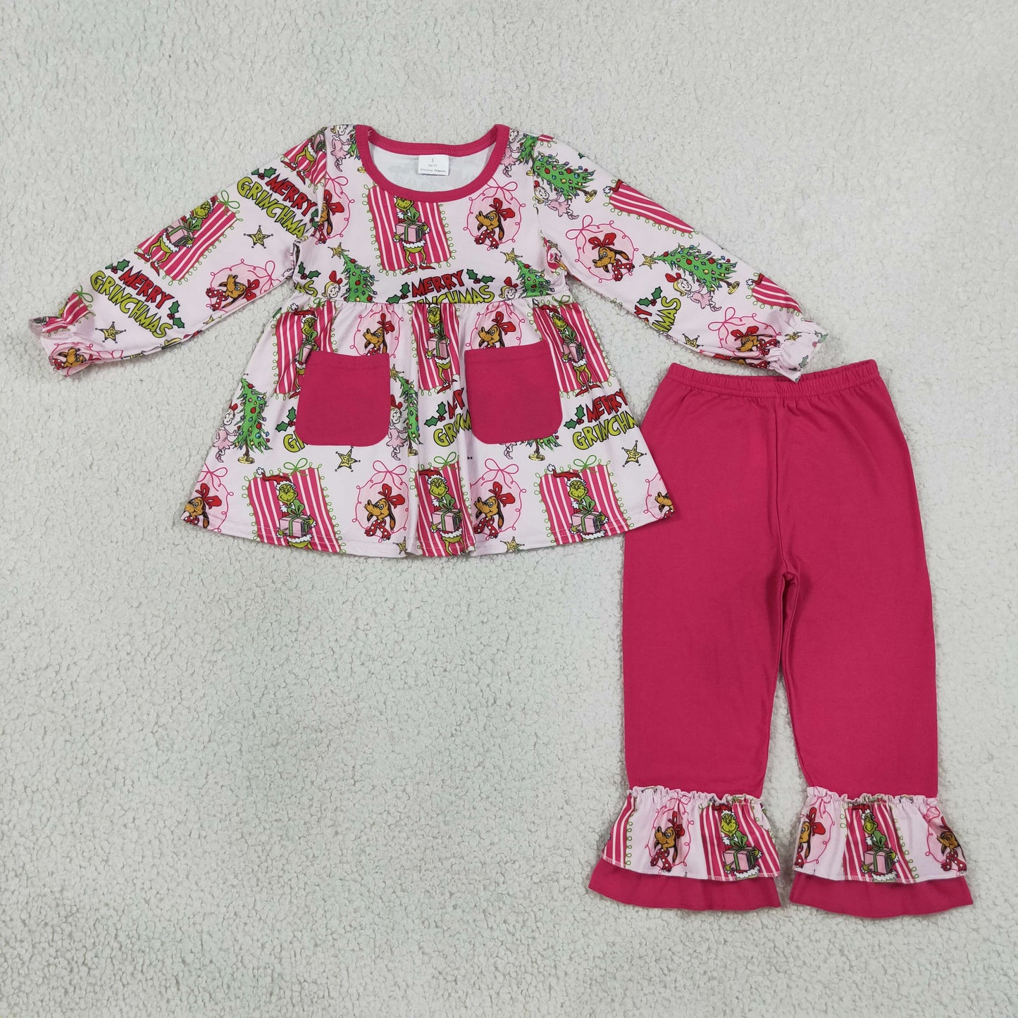 Christmas Santa Kids Sibling Matching Clothes