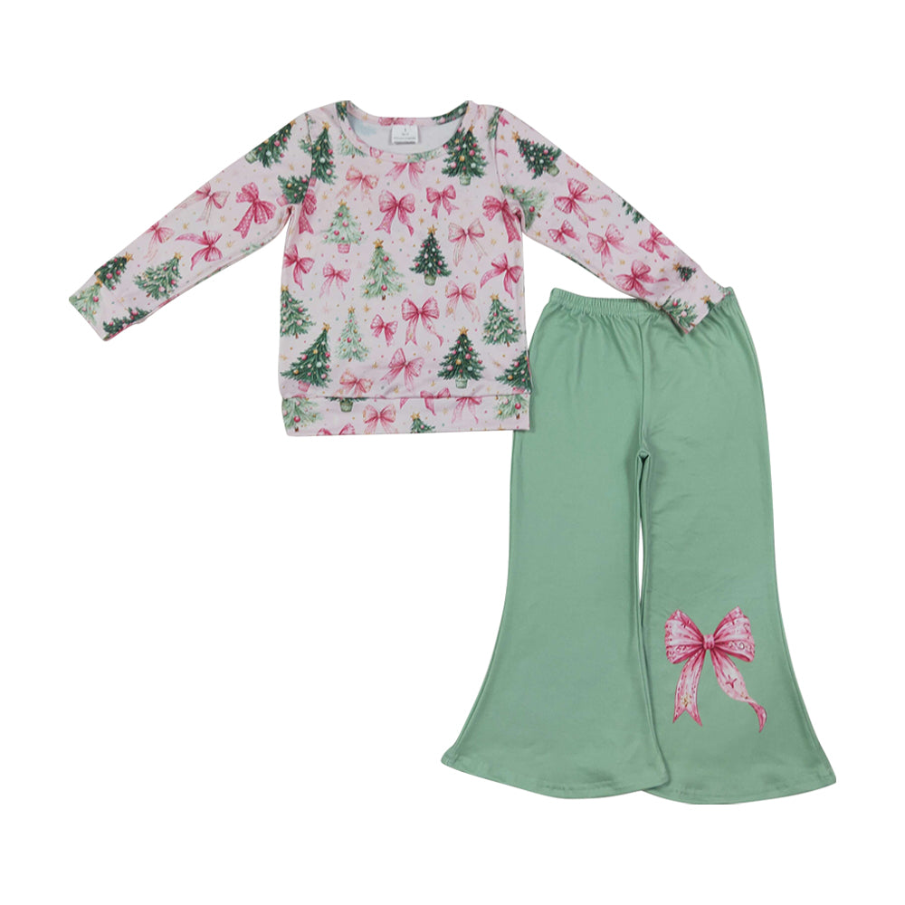 Christmas tree Girls long sleeve set GLP3539