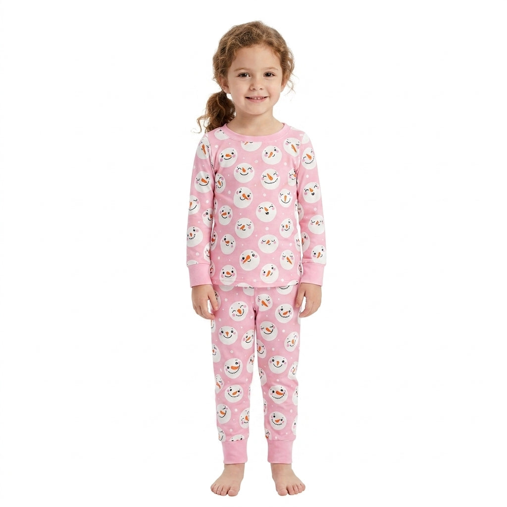 GLP3543 Christmas Snowman Girls Pajamas Outfits