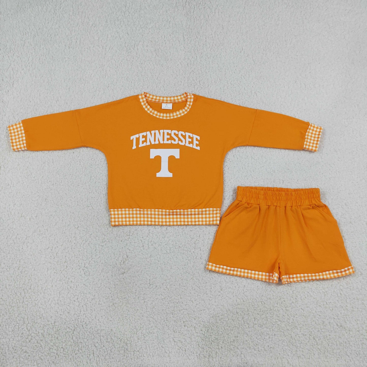 GLS0163 Vinyl School Team TENNESSEE Girls Shorts Set