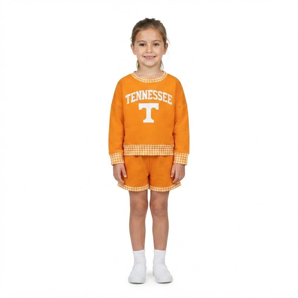 GLS0163 Vinyl School Team TENNESSEE Girls Shorts Set