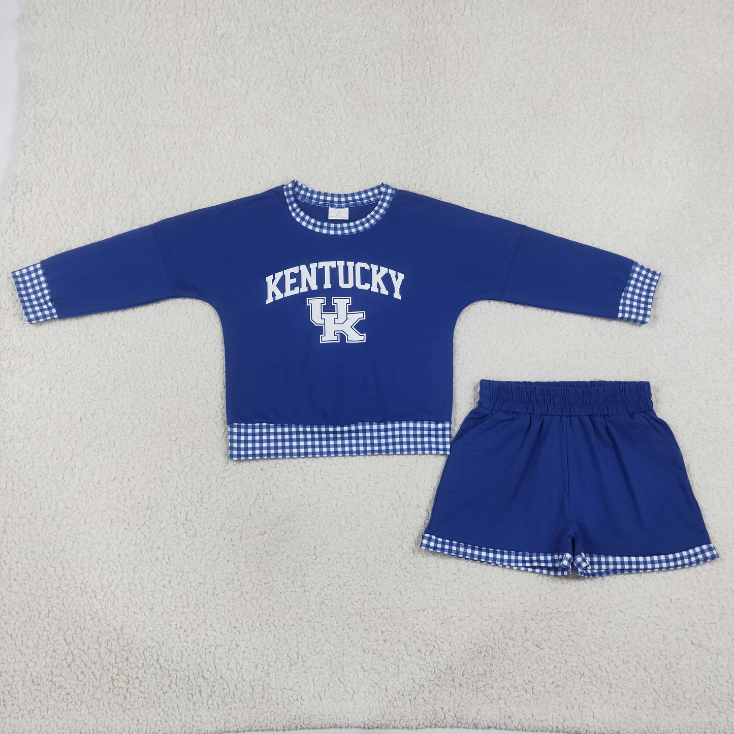 GLS0164 Vinyl School Team UK Yoga Girls Shorts Set