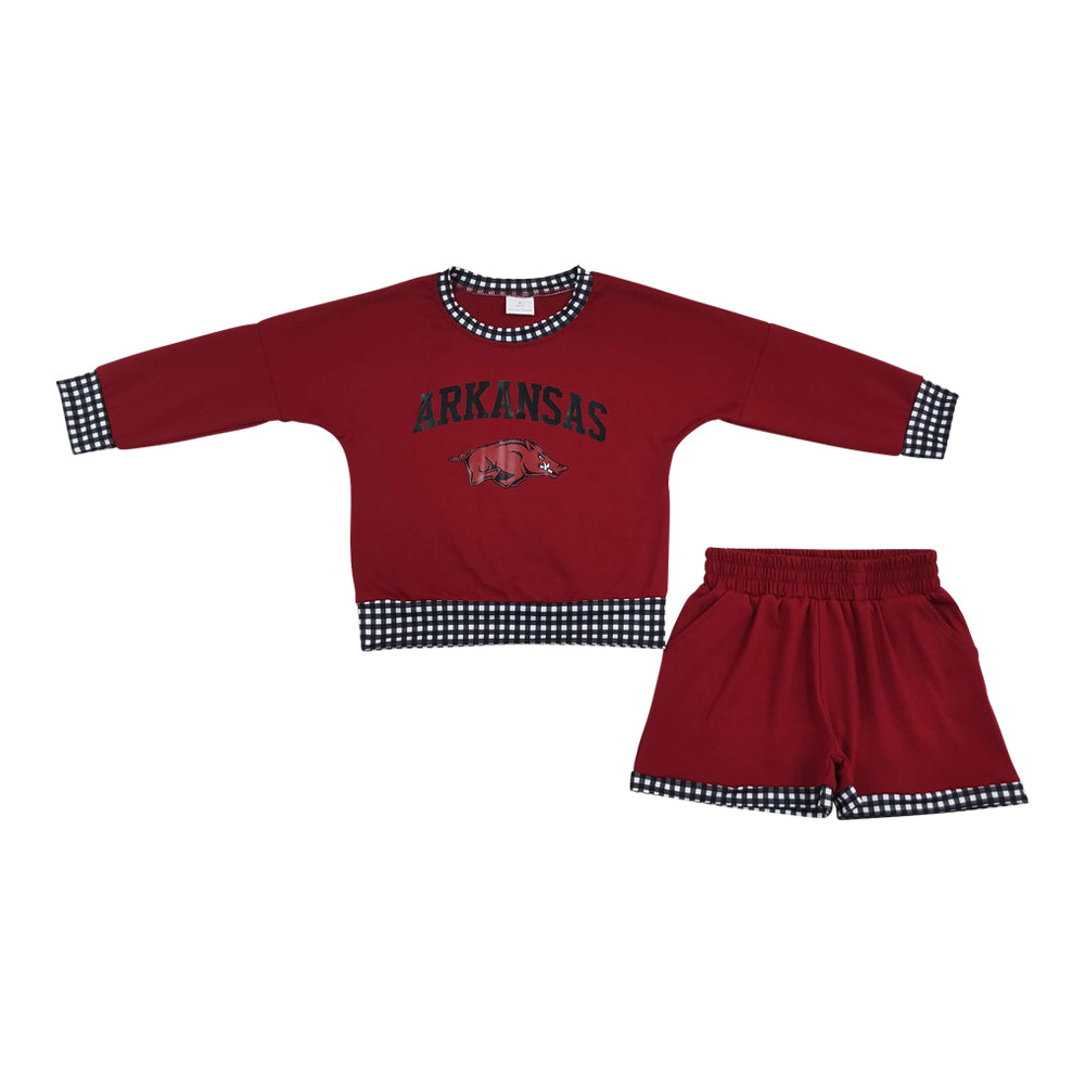 Gameday long sleeve and shorts Girls Set GLS0167
