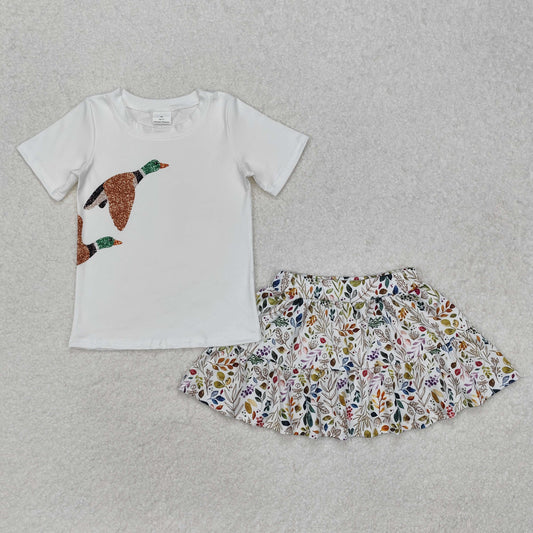 duck flowers Girls ‘s summer outfit
