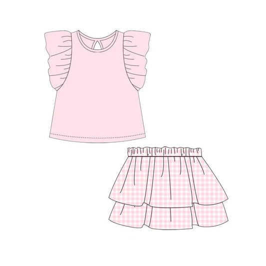 pre -order Pink Short Sleeve girl set GSD1998